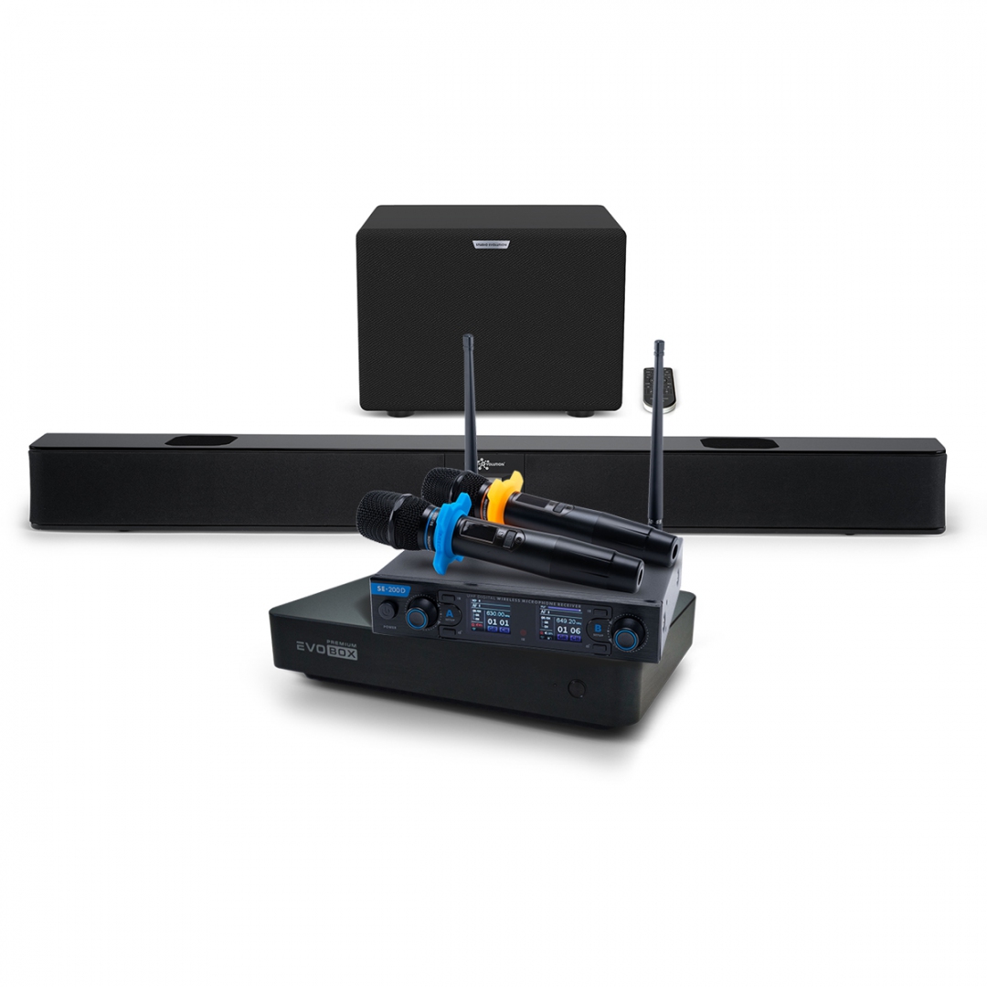 Hi-End караоке-система EVOBOX Premium + EvoSoundBar (саундбар с караоке) в Ставрополе