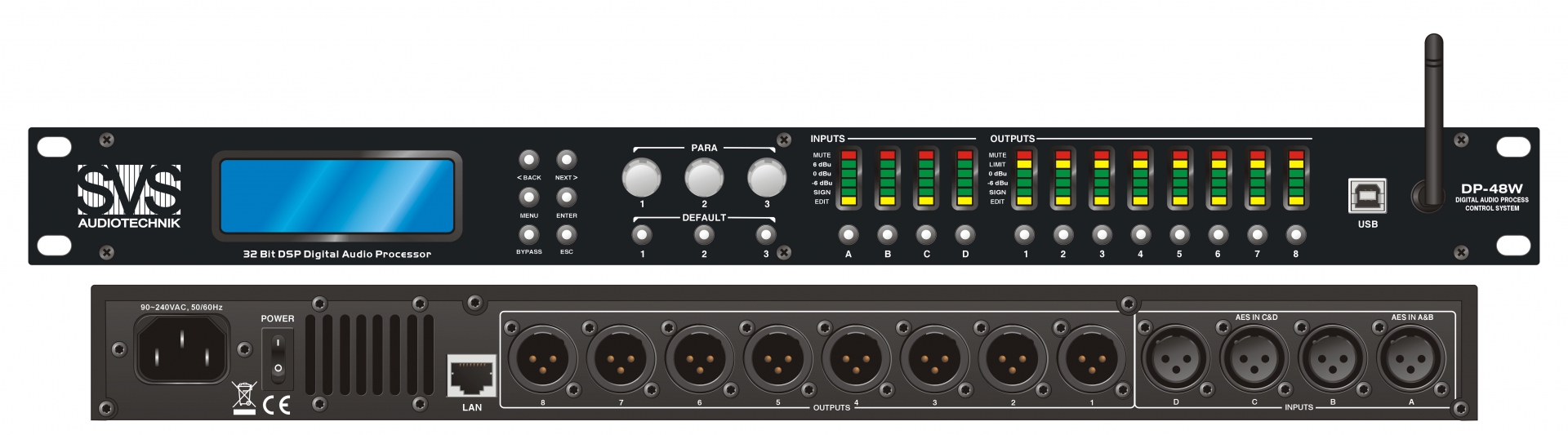 SVS Audiotechnik DP-48W Цифровой процессор: 4 входа 8 выходов в Ставрополе