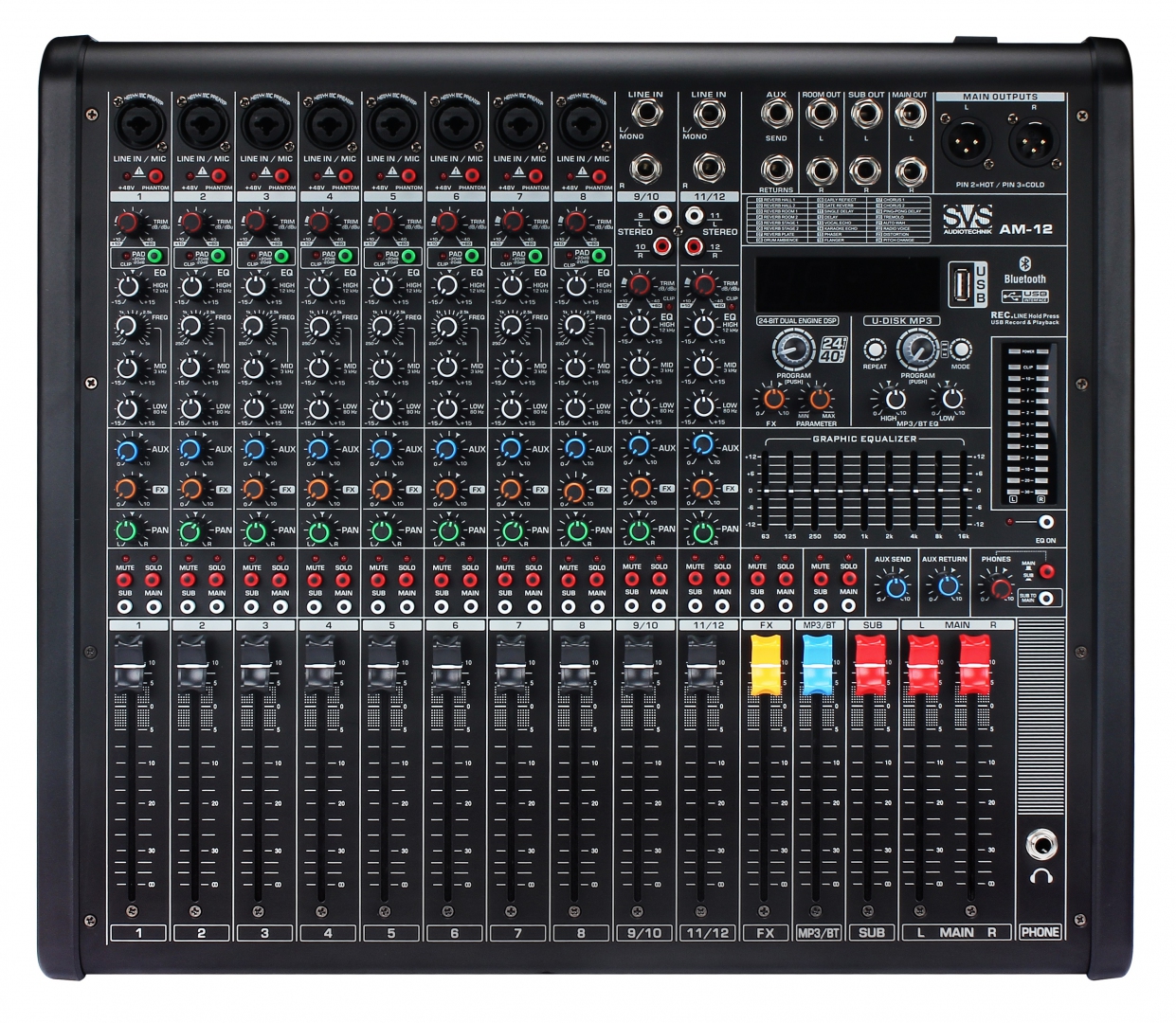 SVS Audiotechnik mixers AM-12 Микшерный пульт аналоговый, 12-канальный в Ставрополе
